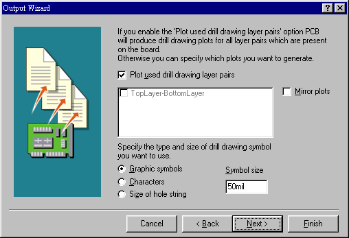 輸出文件精靈再詢(xún)問(wèn)是否要建立鉆孔文件，以及導(dǎo)孔文件？