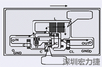 圖2：升壓電路的PCB設(shè)計(jì)示例。