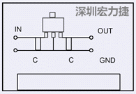 圖3：降壓電路的PCB設(shè)計(jì)示例。