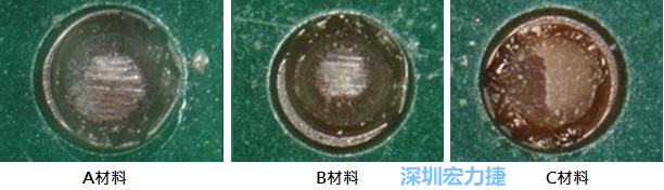 圖14- 冷球拉力試驗后，光學(xué)顯微鏡下的失效模式