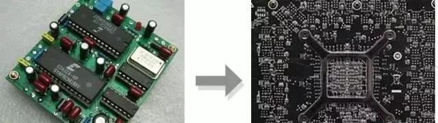 PCBA元器件由大變小，由稀疏到密集的變化趨勢(shì)