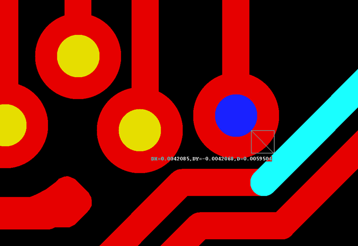 多層板中過孔會在每層線路上都有孔環(huán)，且每個層孔環(huán)周圍環(huán)境有夾線也有不夾線，環(huán)境各不一